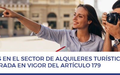 Novedades en el sector de alquileres turísticos con la entrada en vigor del artículo 179